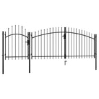 VidaXL Poort 2,25x4 m staal zwart