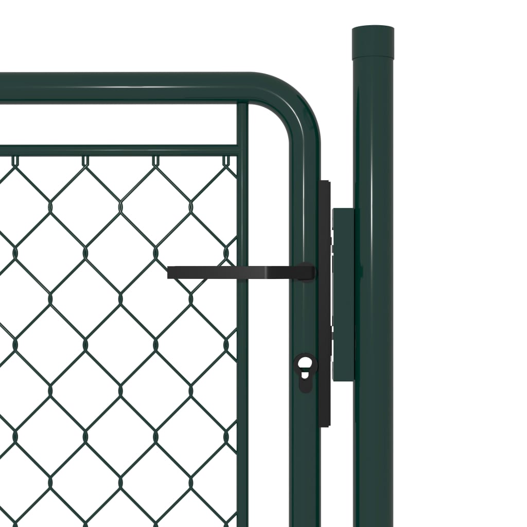 Vidaxl tuinpoort staal 100x75 cm groen