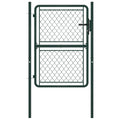 Vidaxl tuinpoort staal 100x125 cm groen