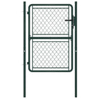 Vidaxl tuinpoort staal 100x125 cm groen