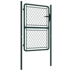 Vidaxl tuinpoort staal 100x125 cm groen
