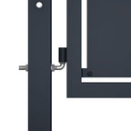 Vidaxl tuinpoort staal 100x75 cm antraciet
