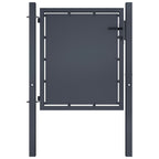 Vidaxl tuinpoort staal 100x100 cm antraciet