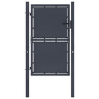 Vidaxl tuinpoort staal 100x150 cm antraciet