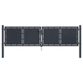 VidaXL Poort 300x100 cm staal antraciet