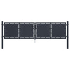 VidaXL Poort 300x100 cm staal antraciet