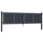 VidaXL Poort 300x100 cm staal antraciet