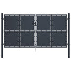 VidaXL Poort 300x175 cm staal antraciet