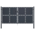VidaXL Poort 300x200 cm staal antraciet