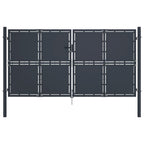 VidaXL Poort 300x200 cm staal antraciet