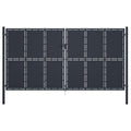 VidaXL Poort 400x200 cm staal antraciet