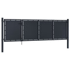 VidaXL Poort 350x100 cm staal antraciet