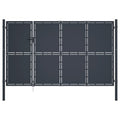VidaXL Poort 350x150 cm staal antraciet