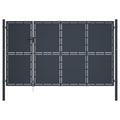 VidaXL Poort 350x175 cm staal antraciet