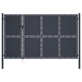 VidaXL Poort 350x200 cm staal antraciet