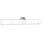 VidaXL Kippenren 9x1x1,5 m gegalvaniseerd staal