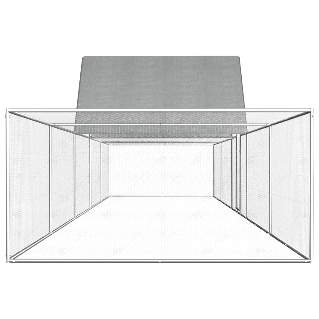 VidaXL Kippenren 10x2x2 m gegalvaniseerd staal