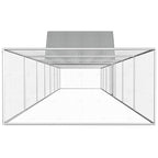 VidaXL Kippenren 14x2x2 m gegalvaniseerd staal