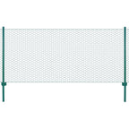 Vidaxl draadgaashek met palen 25x0,75 m staal groen