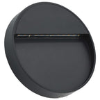 Vidaxl led-buitenwandlampen 2 st 3 w rond zwart