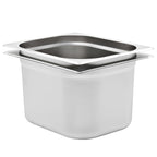 Vidaxl gastronormbakken 2 st gn 1 2 200 mm roestvrij staal