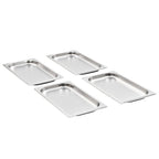 Vidaxl gastronormbakken 12 st gn 1 3 20 mm roestvrij staal