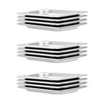 Vidaxl gastronormbakken 12 st gn 1 4 20 mm roestvrij staal