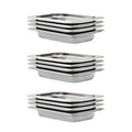 Vidaxl gastronormbakken 12 st gn 1 4 40 mm roestvrij staal