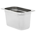 Vidaxl gastronormbakken 4 st gn 1 4 150 mm roestvrij staal