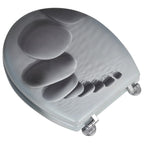 Vidaxl toiletbrillen met deksels 2 st stenen mdf