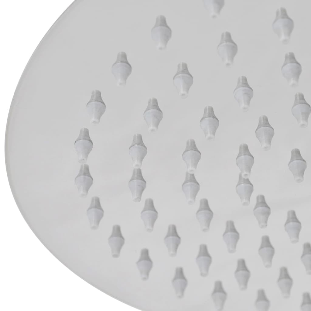 Vidaxl regendouchekop 2 st rond 20 cm roestvrij staal