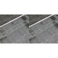 VidaXL Doucheafvoer 2 st rechthoekig 930x140 mm roestvrij staal