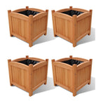 Vidaxl plantenbakken verhoogd 4 st 30x30x30 cm
