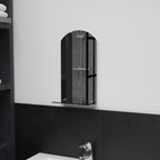 Vidaxl wandspiegel met schap 20x40 cm gehard glas