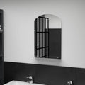 Vidaxl wandspiegel met schap 40x60 cm gehard glas