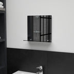 Vidaxl wandspiegel met schap 30x30 cm gehard glas