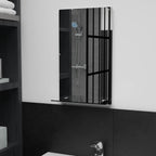 Vidaxl wandspiegel met schap 30x50 cm gehard glas