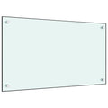 Vidaxl spatscherm keuken 70x40 cm gehard glas wit