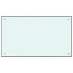 Vidaxl spatscherm keuken 70x40 cm gehard glas wit