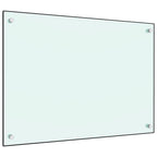 Vidaxl spatscherm keuken 70x50 cm gehard glas wit