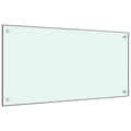 Vidaxl spatscherm keuken 80x40 cm gehard glas wit