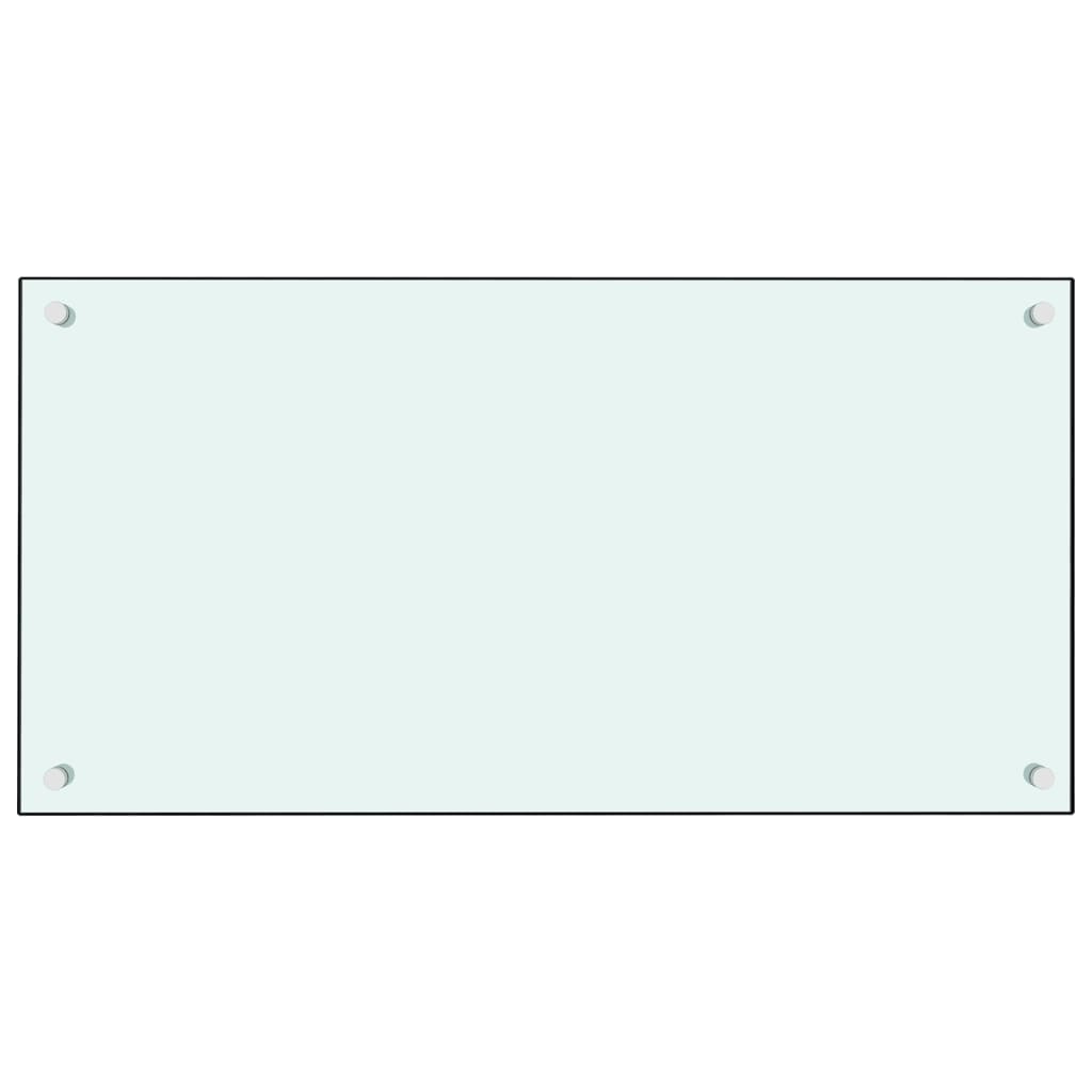 Vidaxl spatscherm keuken 80x40 cm gehard glas wit