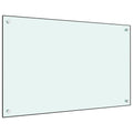 Vidaxl spatscherm keuken 80x50 cm gehard glas wit