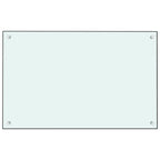 Vidaxl spatscherm keuken 80x50 cm gehard glas wit