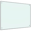 Vidaxl spatscherm keuken 80x60 cm gehard glas wit