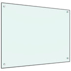 Vidaxl spatscherm keuken 80x60 cm gehard glas wit