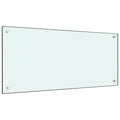 Vidaxl spatscherm keuken 90x40 cm gehard glas wit