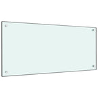 Vidaxl spatscherm keuken 90x40 cm gehard glas wit