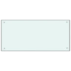 Vidaxl spatscherm keuken 90x40 cm gehard glas wit
