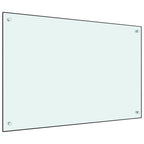 Vidaxl spatscherm keuken 90x60 cm gehard glas wit